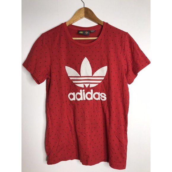 Pharrell Williams Adidas Shirt Men's Small Red Trefoil - Picture 1 of 10
